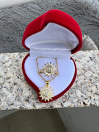 Combo Girasol Giratorio Caja Lujo