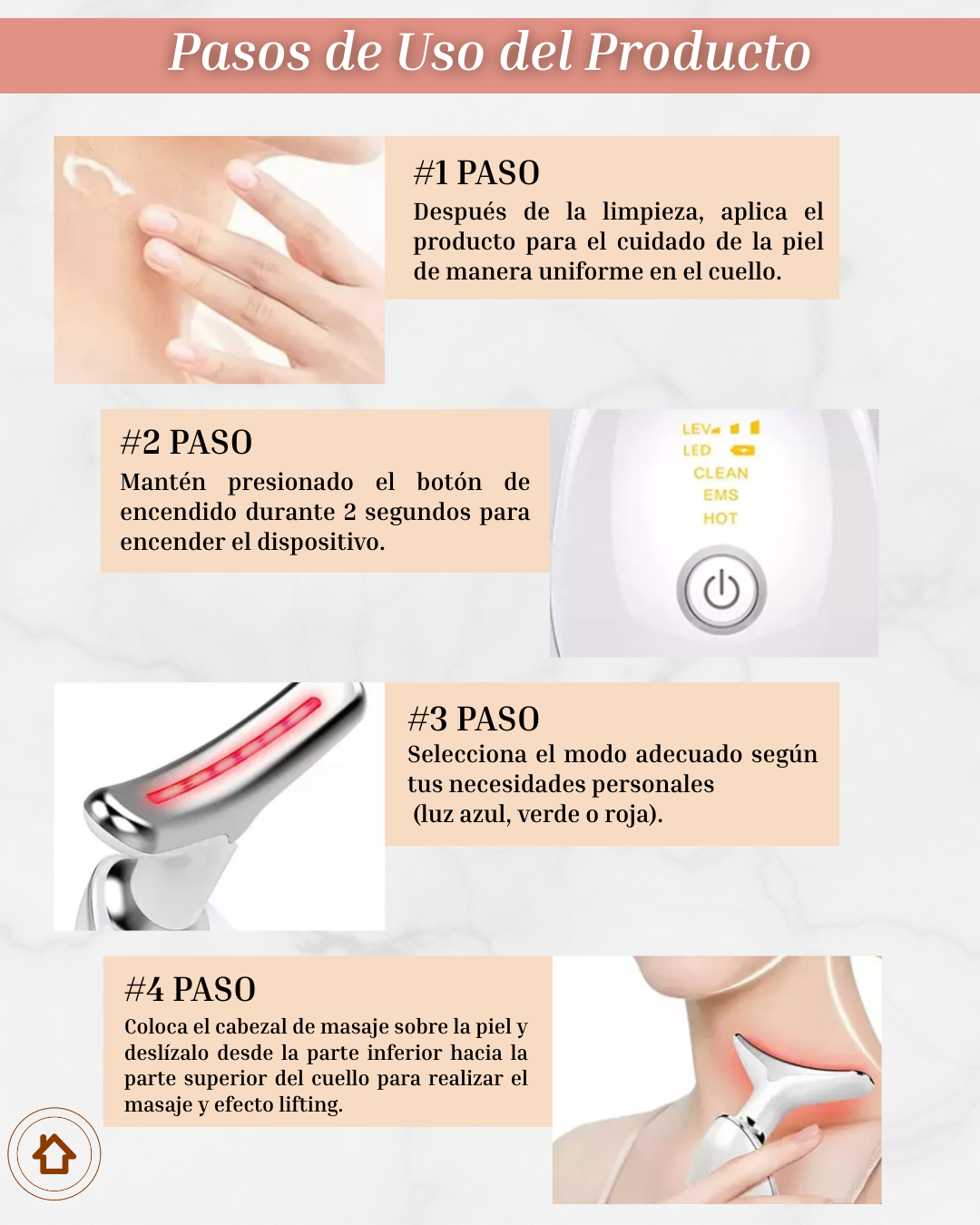 Masajeador Facial Cuello Papada Ultrason