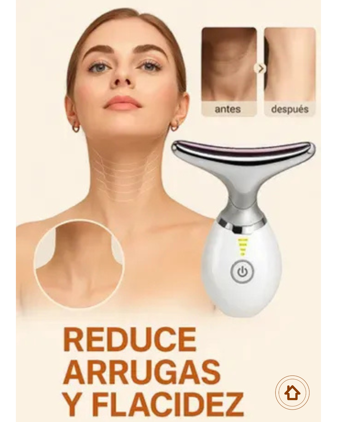 Masajeador Facial Cuello Papada Ultrason
