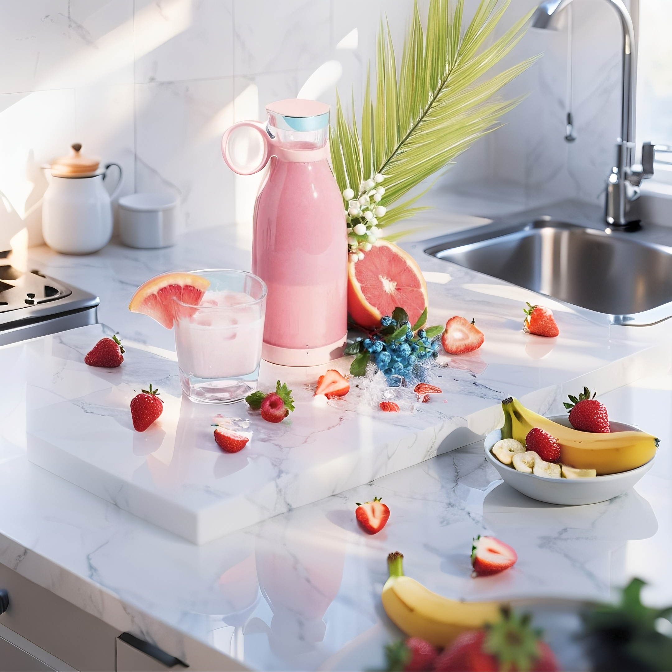 Botella Licuadora Portatil Recargable